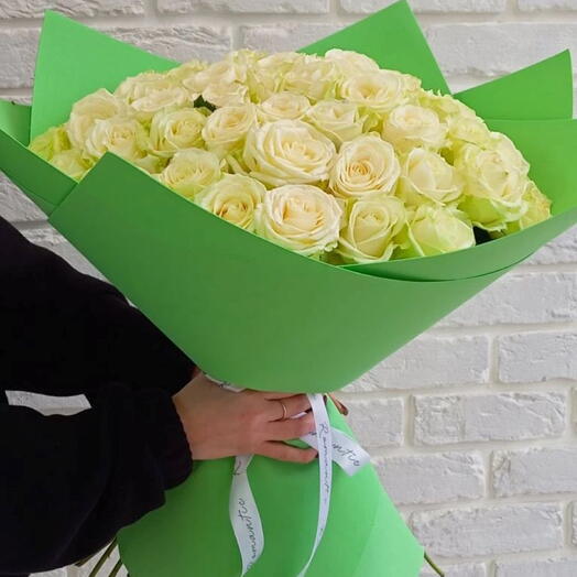 Букет из 51 белой розы