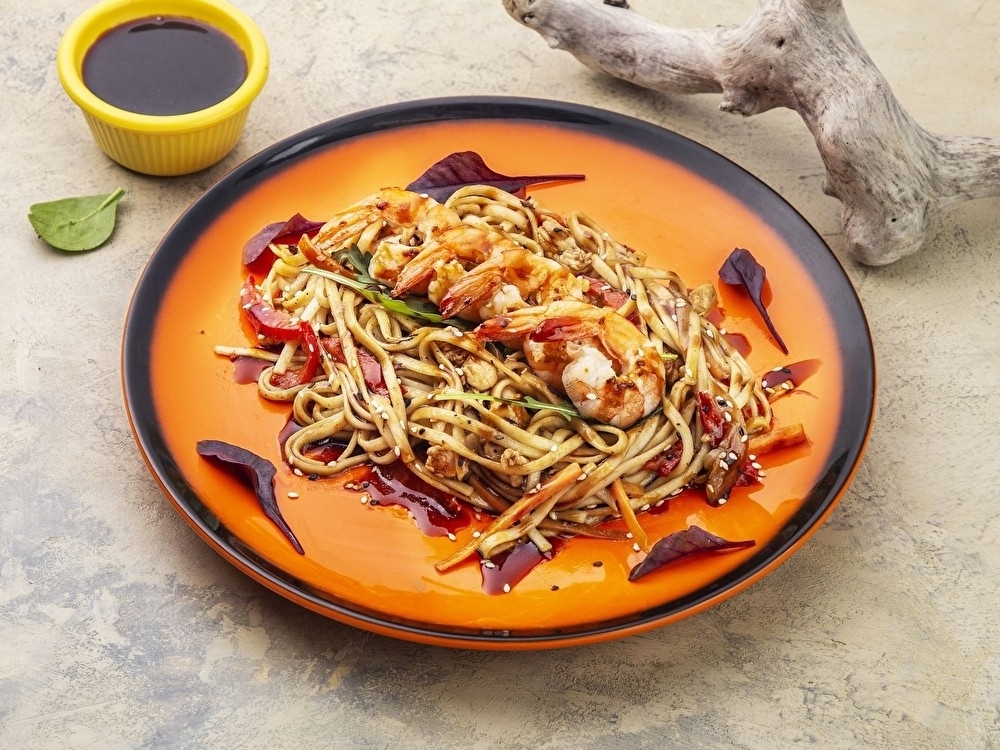 Удон с креветкой