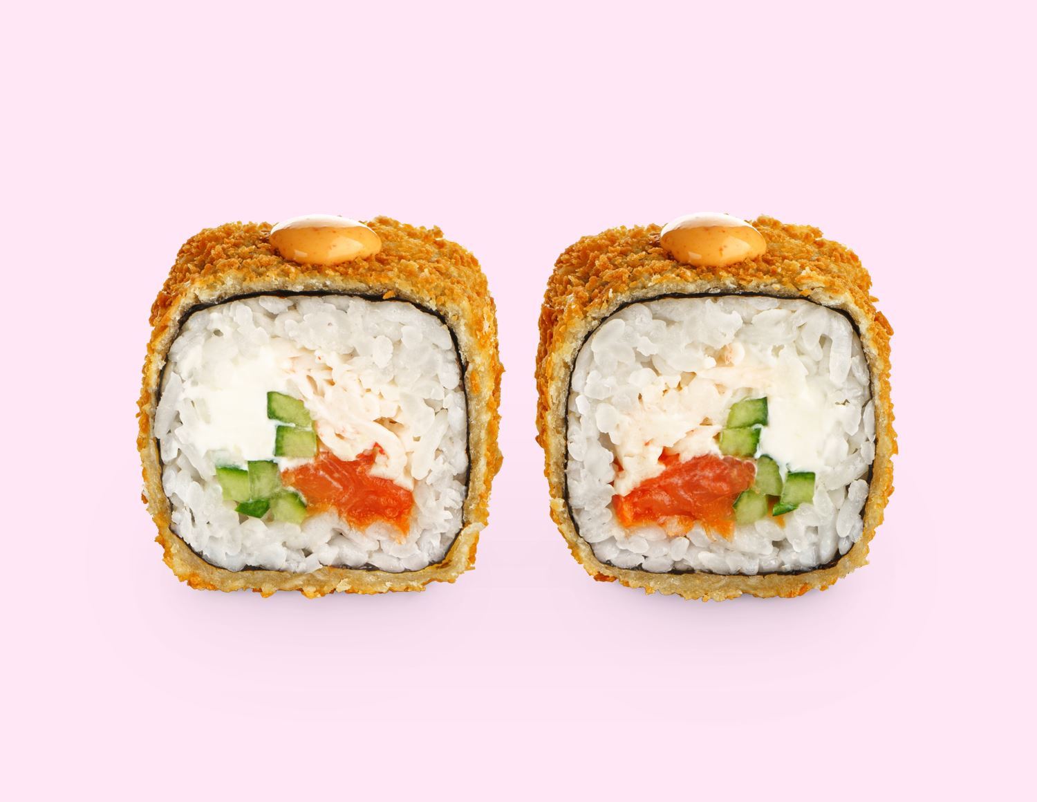 Ролл в темпуре с крабом