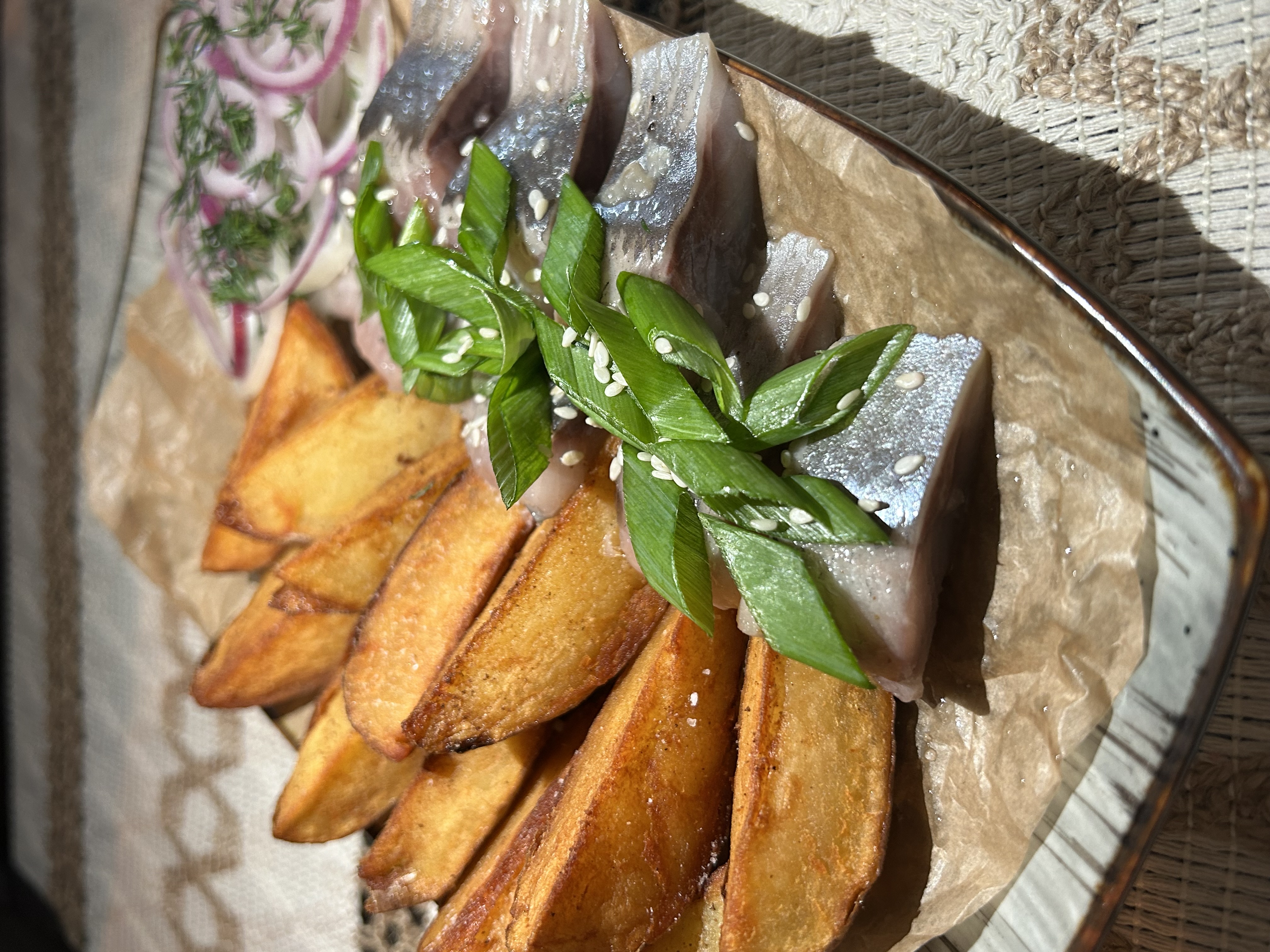Филе сельди с картофелем