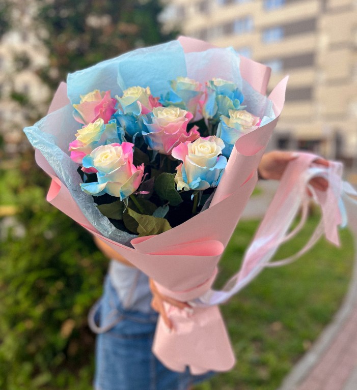 Букет «9 необычных роз»