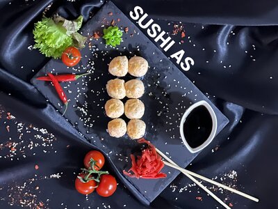 Запечённый с креветкой