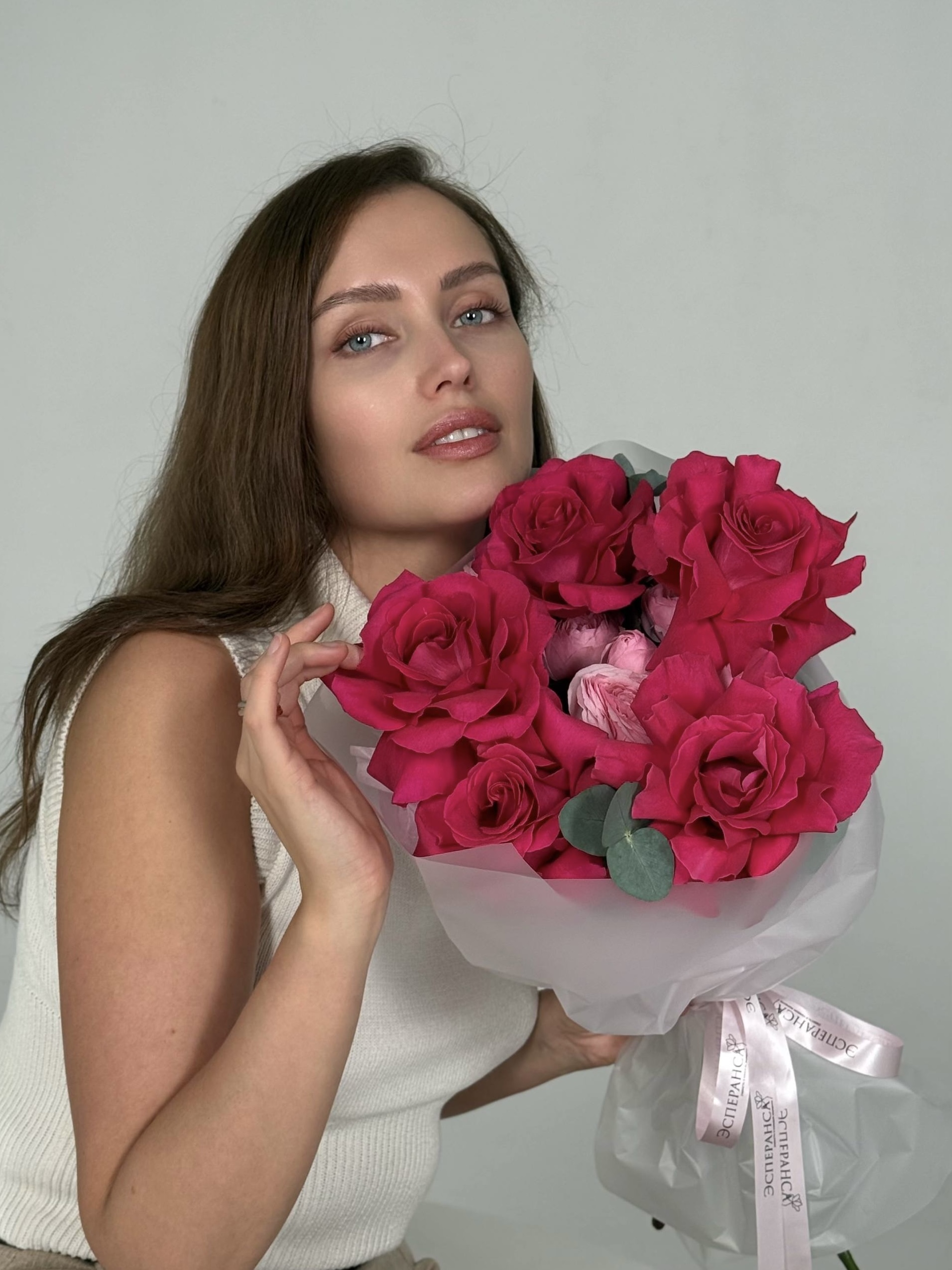 Авторский букет ароматных роз «Самой любимой»