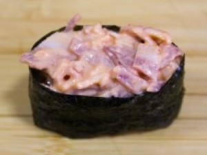 Гункан с беконом