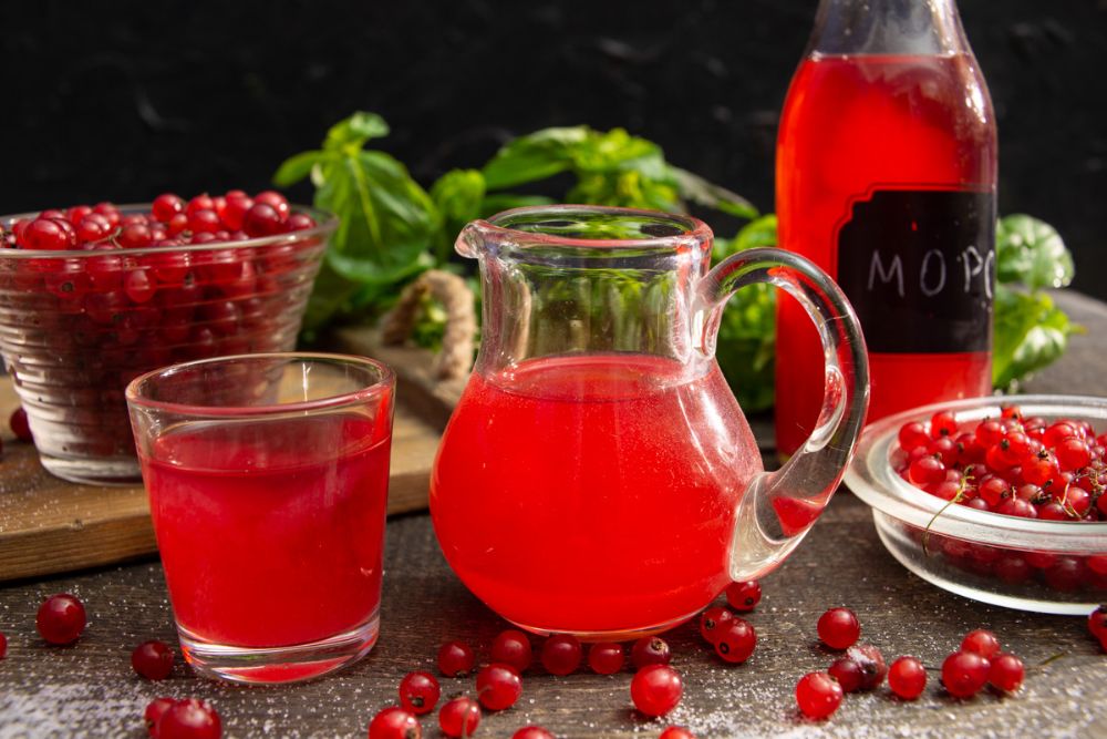 Морс из брусники.