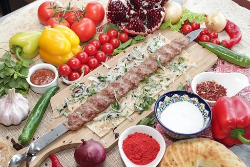 Люля-кебаб из телятины на мангале