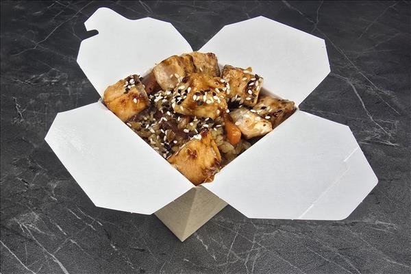 Тяхан с лососем