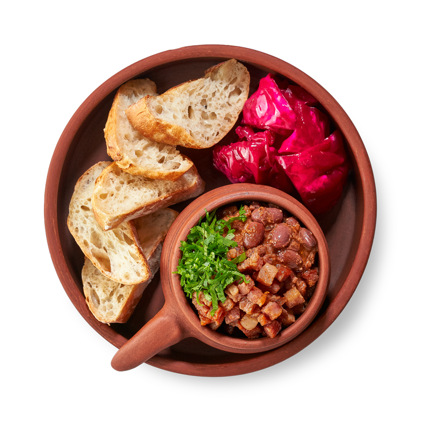 Лобио из фасоли с капустой по-гурийски