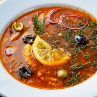 Мясной микс-суп с копченостями