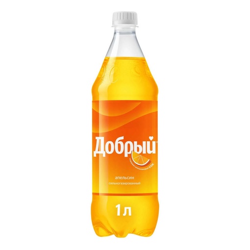 Лимонад Добрый вкус апельсин 0.9 л.