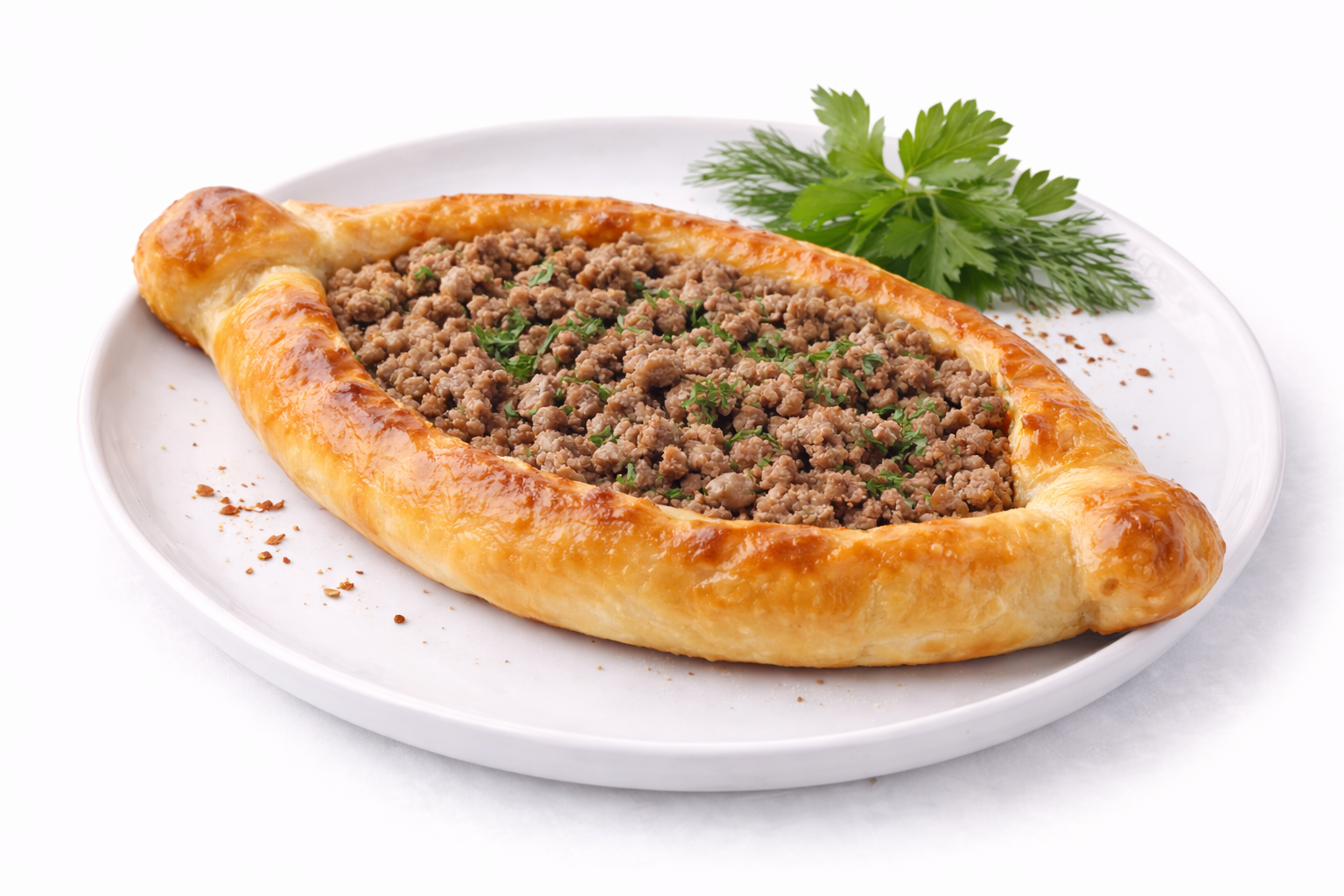 Хачапури с говядиной и свининой