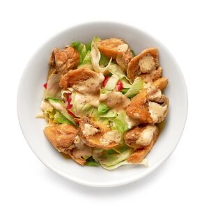 Салат с хрустящими шампиньонами