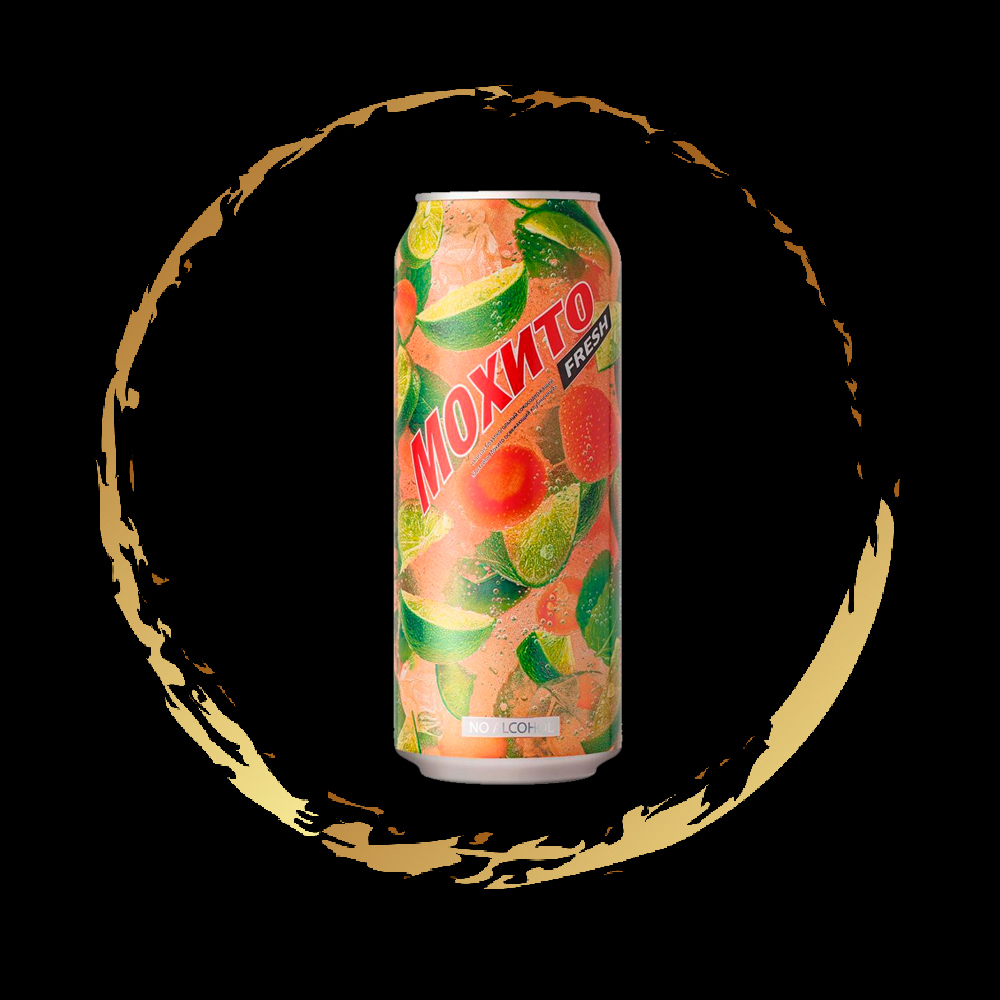 Напиток "Мохито fresh" клубничный среднегазированный 0.5 л