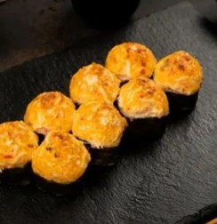 Запеченные маки с мидиями 