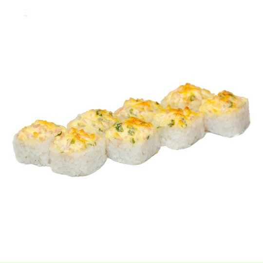 Запеченный с мидиями и ветчиной