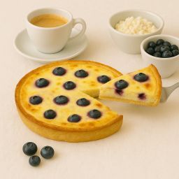 С голубикой и творожным сыром, средний