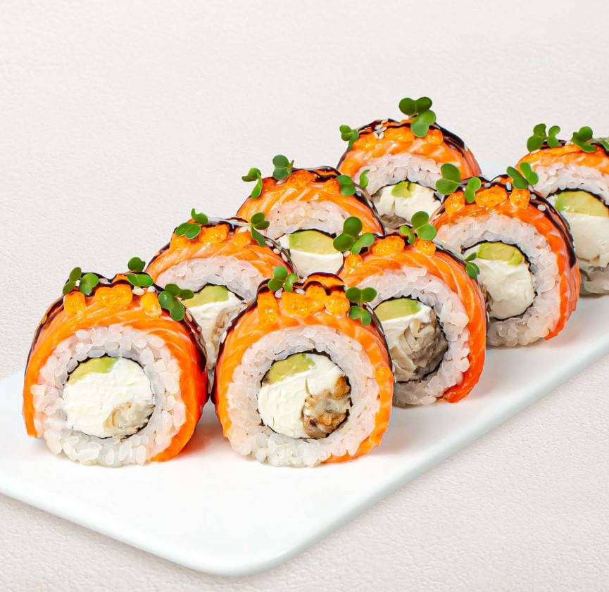 Ролл Филадельфия Прайм с угрем