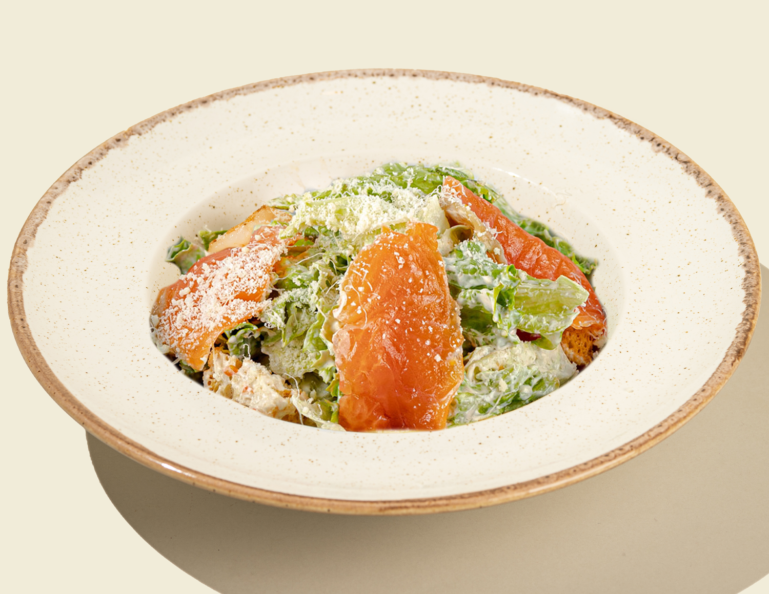 Салат "Цезарь" с лососем