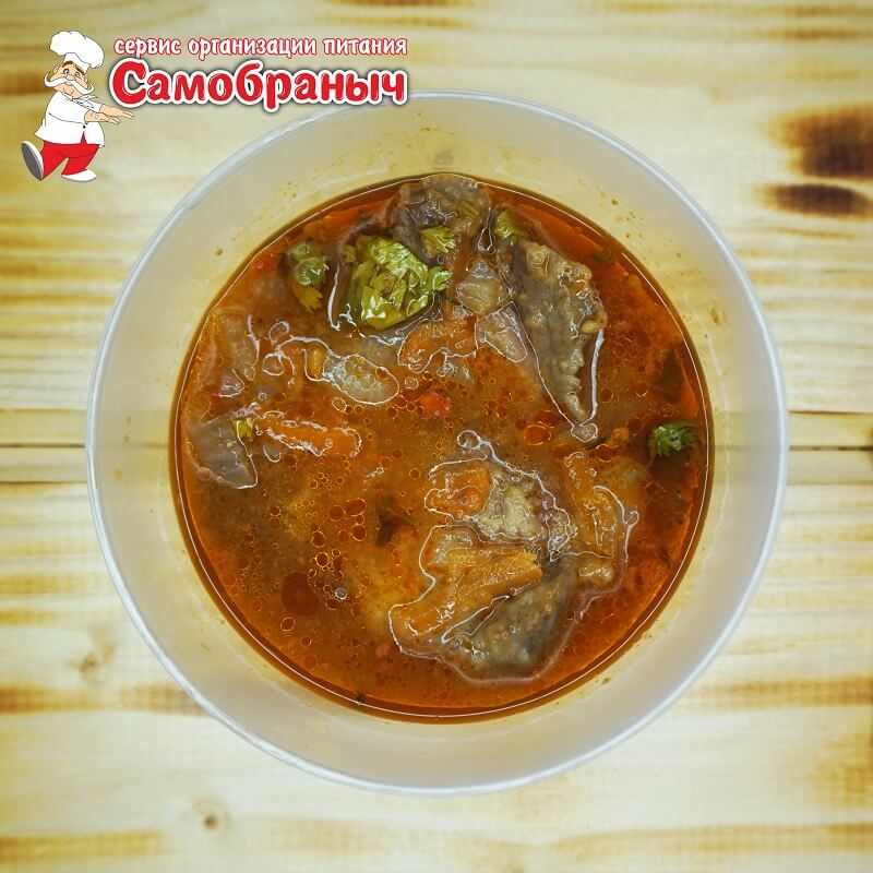 Мясо тушеное в соусе 50/50