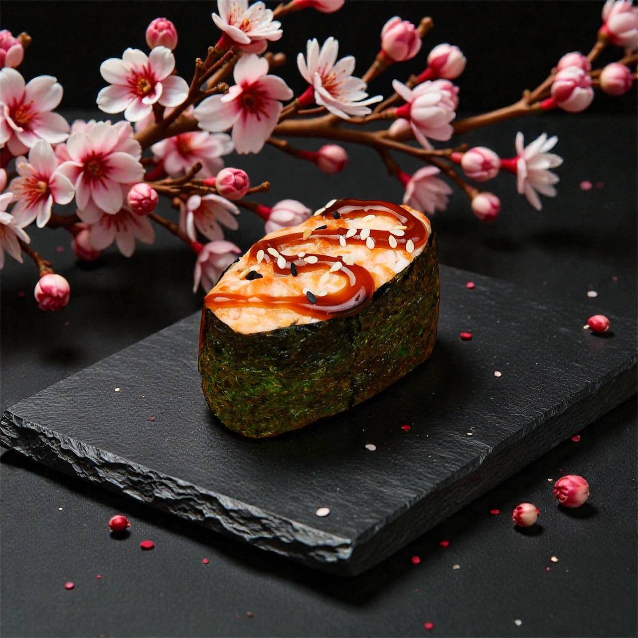 Суши лосось запеченый