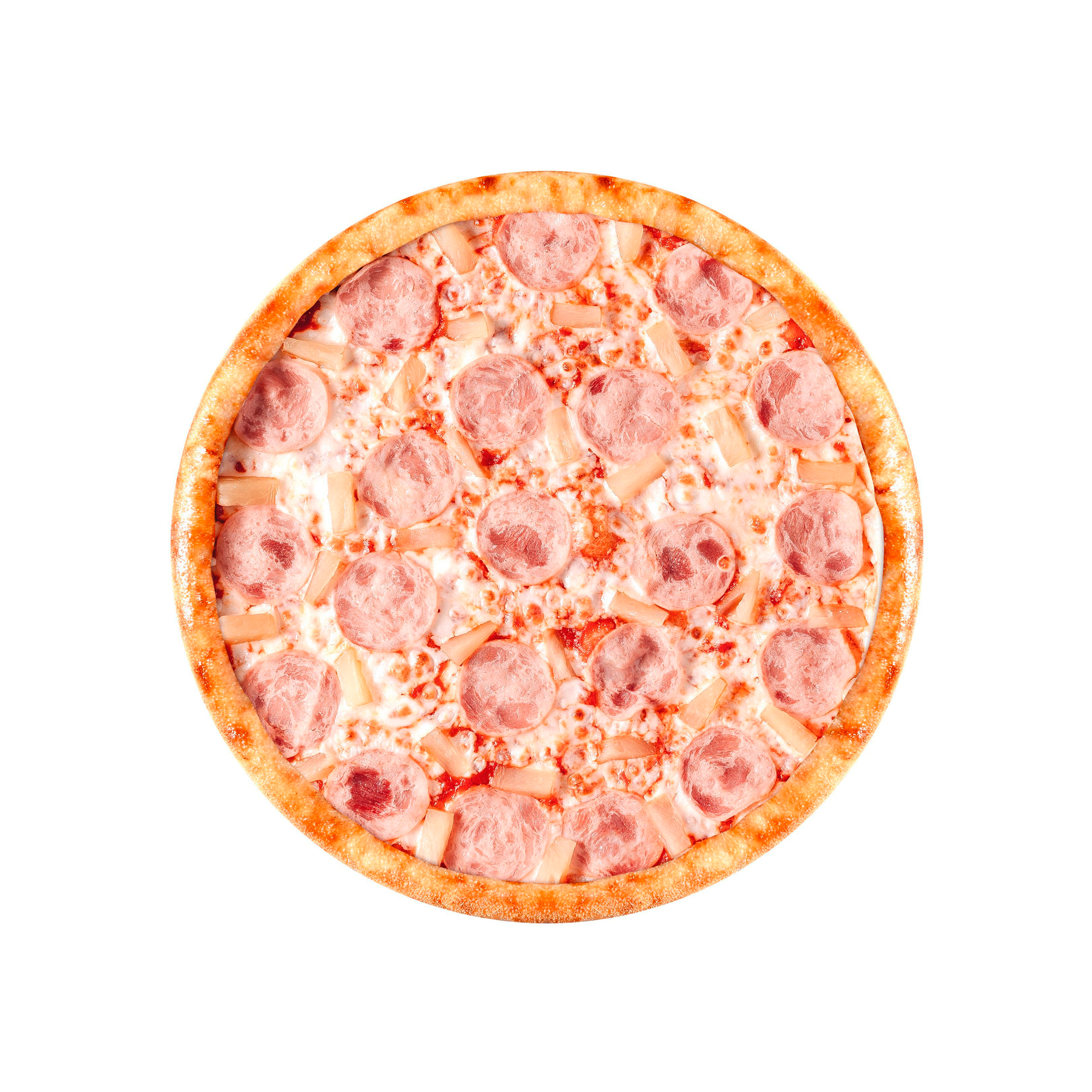 Гавайская с ветчиной (на томатном соусе) (32 см)