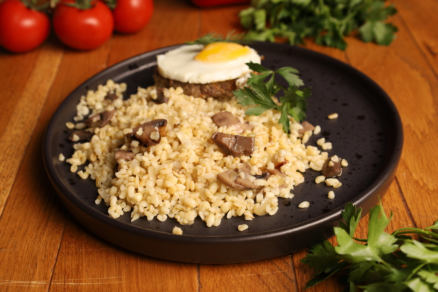 Булгур с грибами