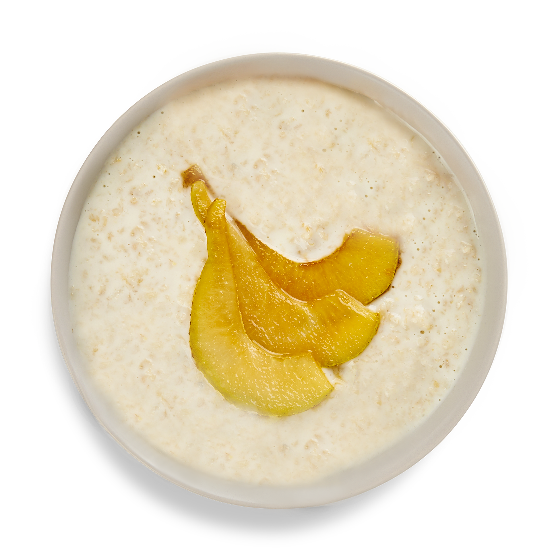 Овсянка с печёной грушей
