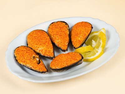 Мидии запеченные