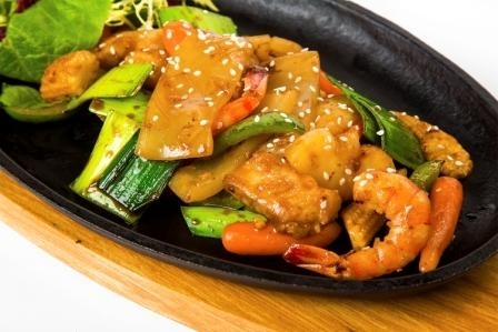 Тепан с морепродуктами