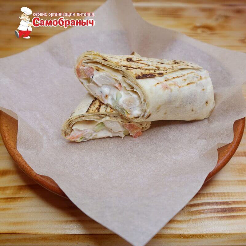Шаверма по-питерски с курицей