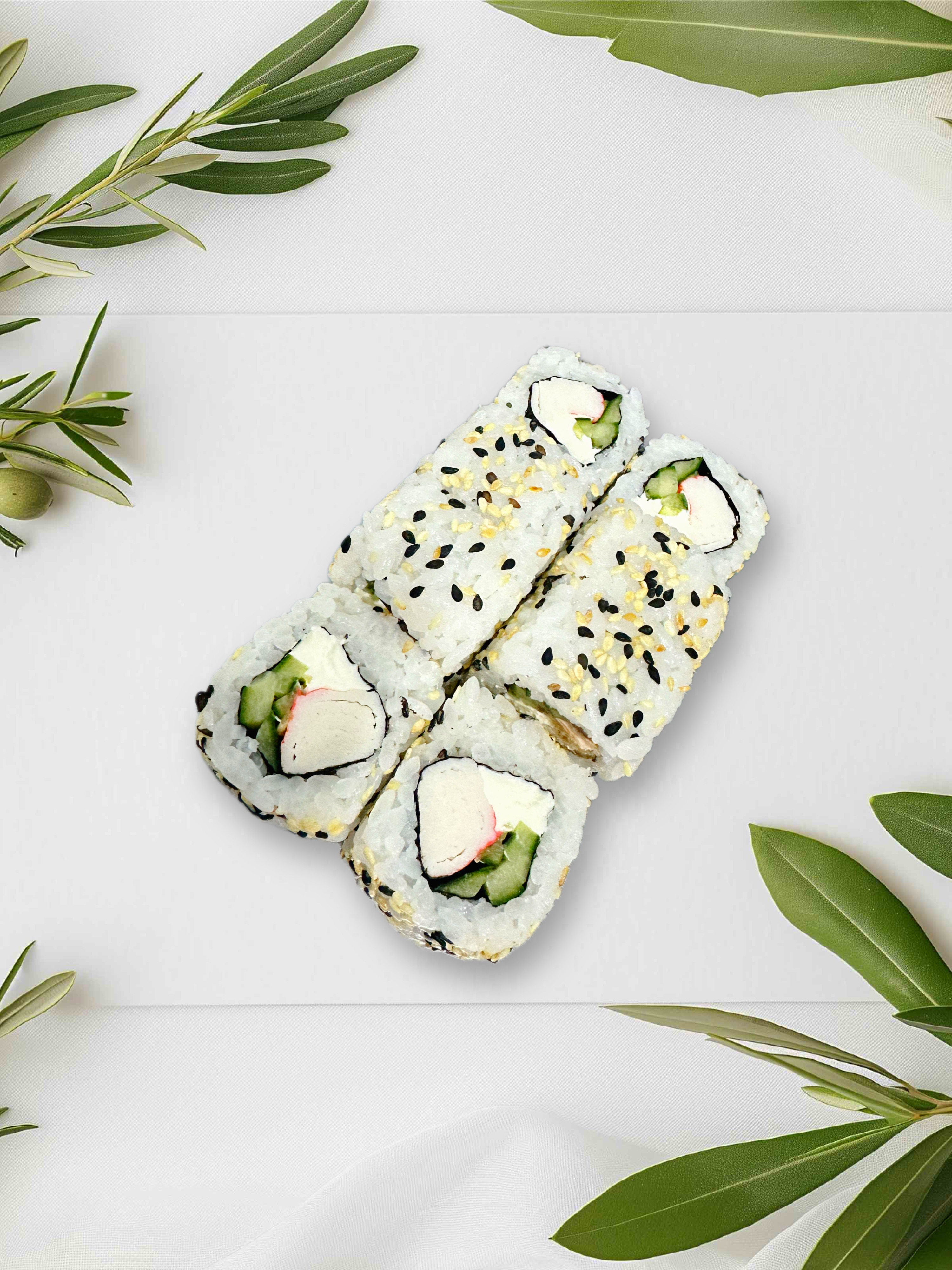 Кунжут ролл с крабом