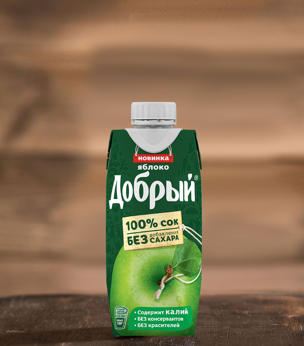 Сок добрый яблоко (0,33л.)