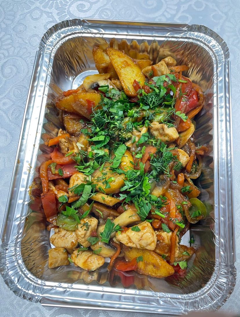 Жаркое с курицей
