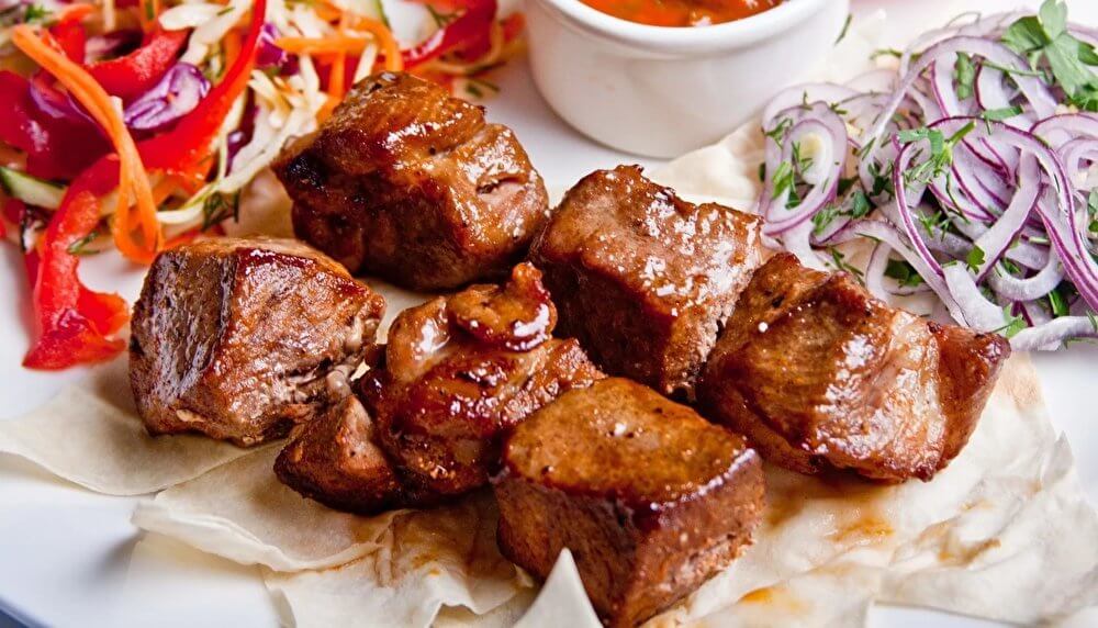 Шашлык из свиной мякоти