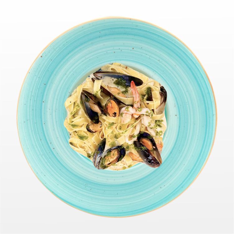 Паста сливочная с морепродуктами
