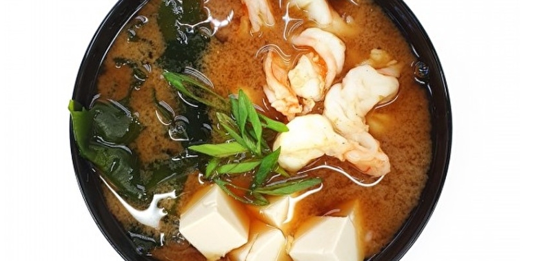 Мисо суп с креветками