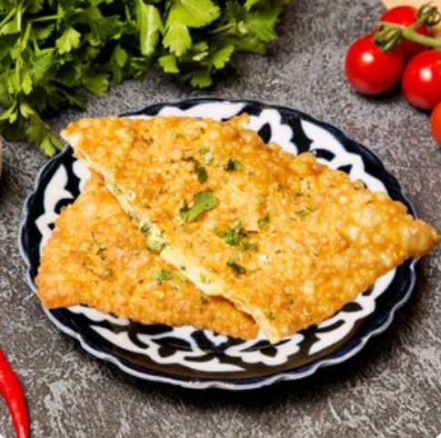 Чебурек с сыром и зеленью