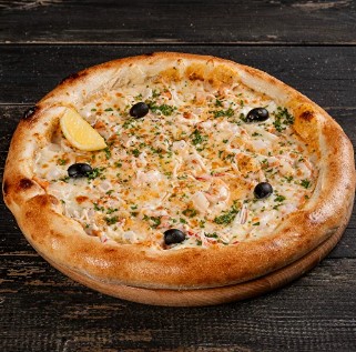 Пицца с морепродуктами