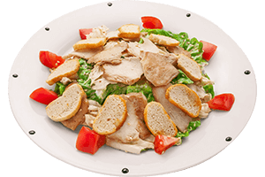 Салат Цезарь с курицей