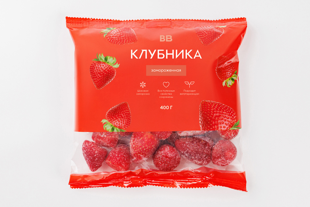 Клубника, замороженная(Продукт замороженный)