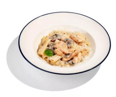 Паста с курицей и грибами