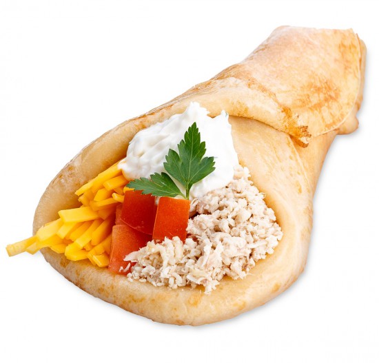 С курицей, сыром и помидорами