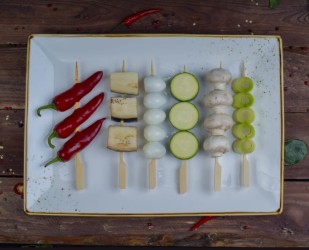 Шашлычок из шампиньонов