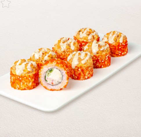 Ролл Нежная креветка с крабом