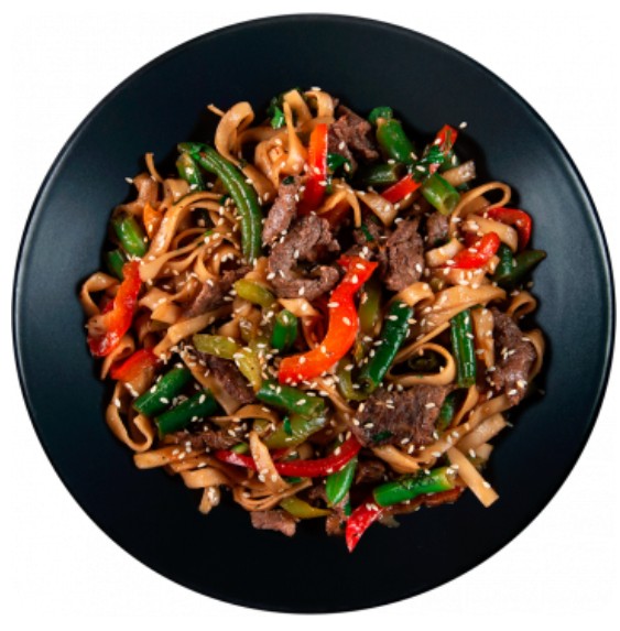 Удон с говядиной терияки