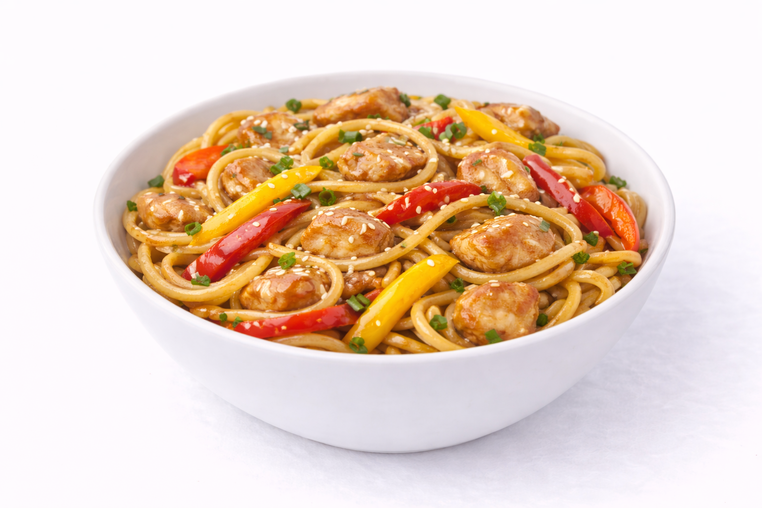 Удон с курицей