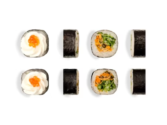 Ролл Феникс с мидиями