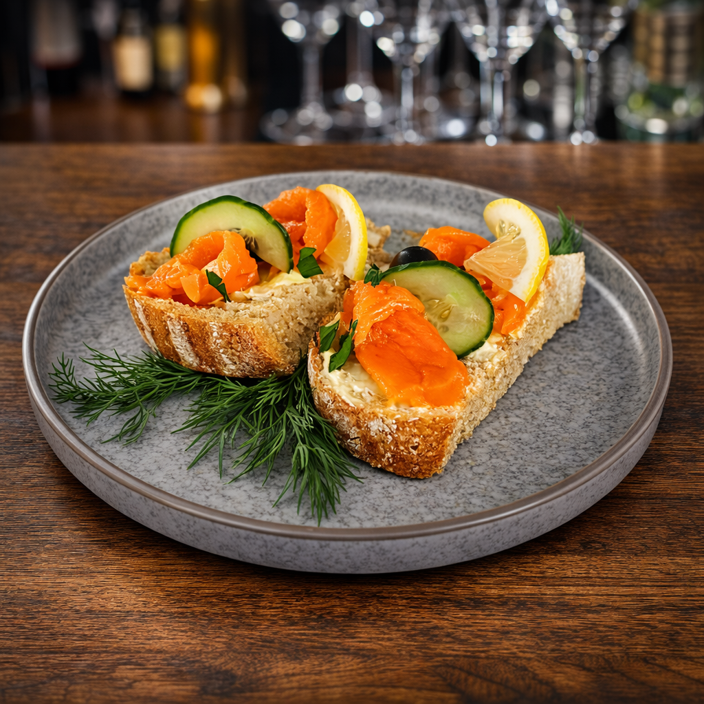 Бутерброд с семгой