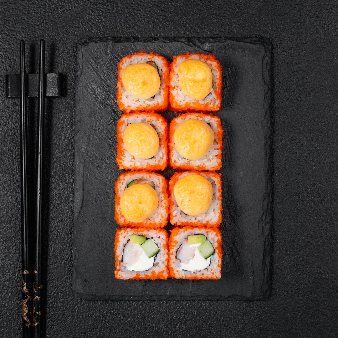 Запеченная Калифорния с креветкой