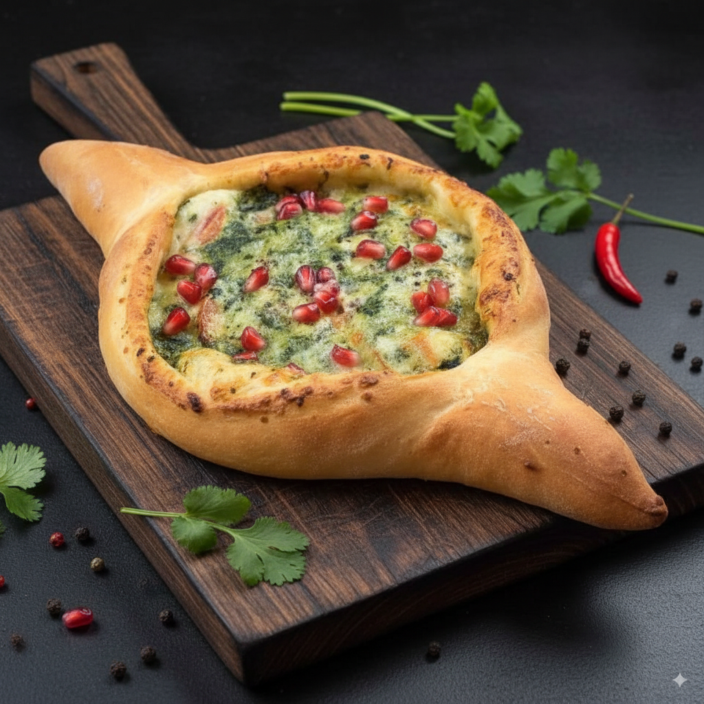 По-Аджарски с сыром и шпинатом